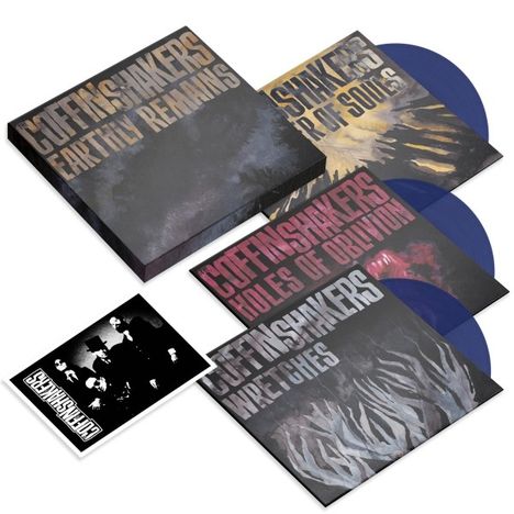 The Coffinshakers: Earthly Remains (Limited Transparent Blue Vinyl), 3 Singles 7"