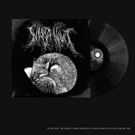 Text: "PLEASE NOTE: THE PRODUCT IMAGE DISPLAYED IS A DIGITAL MOCK-UP. ACTUAL ITEM MAY VARY." Illustration eines schlafenden Fuchses.