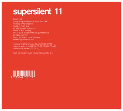 Supersilent: 11, CD