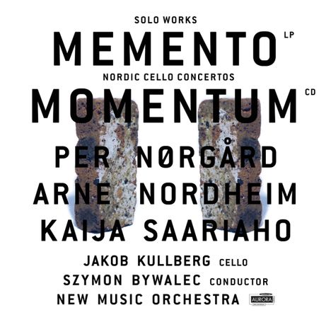 Jakob Kullberg - Nordic Cello Concertos "Momentum", 1 CD und 1 LP