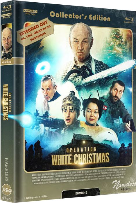 Operation White Christmas (Ultra HD Blu-ray &amp; Blu-ray im Mediabook), 1 Ultra HD Blu-ray, 2 Blu-ray Discs und 1 CD