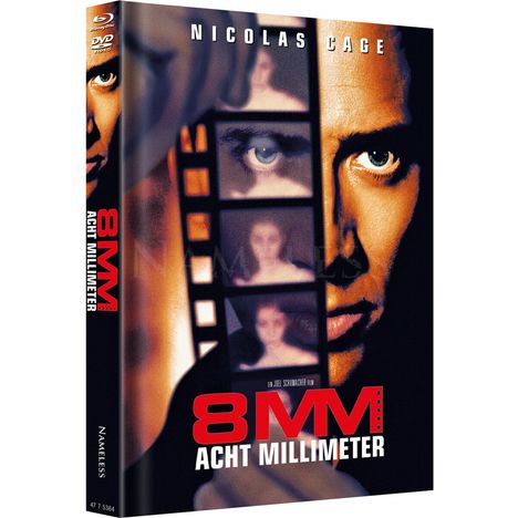 8 MM - Acht Millimeter (Blu-ray &amp; DVD im wattierten Mediabook), 1 Blu-ray Disc und 1 DVD