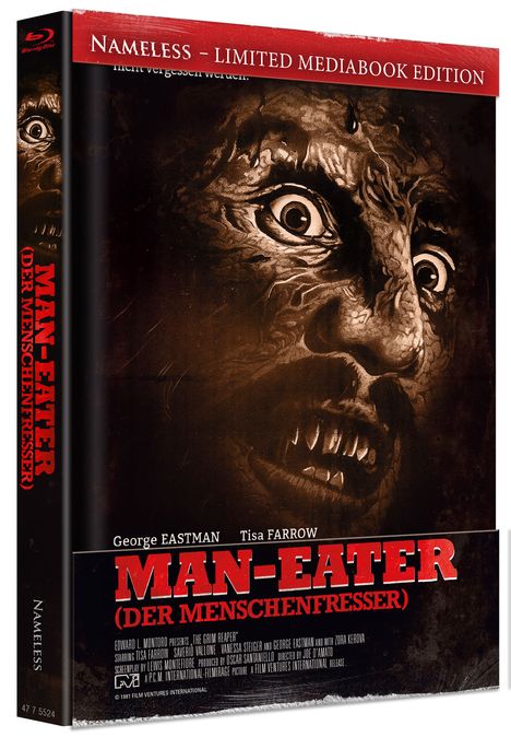 Man-Eater - Der Menschenfresser (Blu-ray &amp; DVD im Mediabook), 1 Blu-ray Disc und 1 DVD