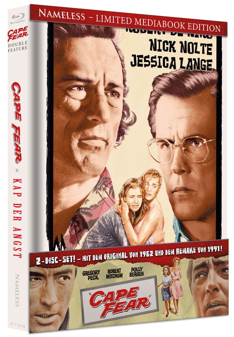 Cape Fear (1962) / Kap der Angst (1991) (Blu-ray im Mediabook), 2 Blu-ray Discs