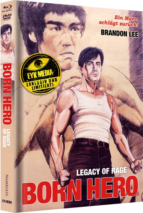 Born Hero (Legacy of Rage) (Blu-ray & DVD im Mediabook), 1 Blu-ray Disc und 1 DVD
