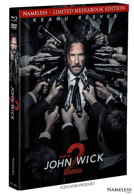 John Wick: Kapitel 2 (Blu-ray &amp; DVD im Mediabook), 1 Blu-ray Disc und 1 DVD