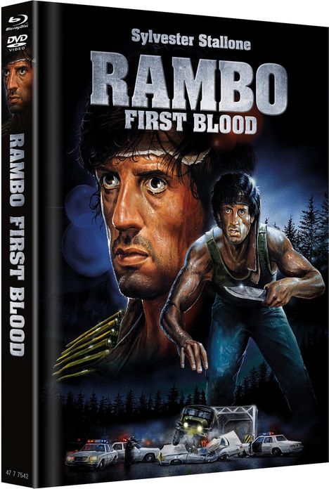 Rambo (Blu-ray &amp; DVD im Mediabook), 1 Blu-ray Disc und 1 DVD