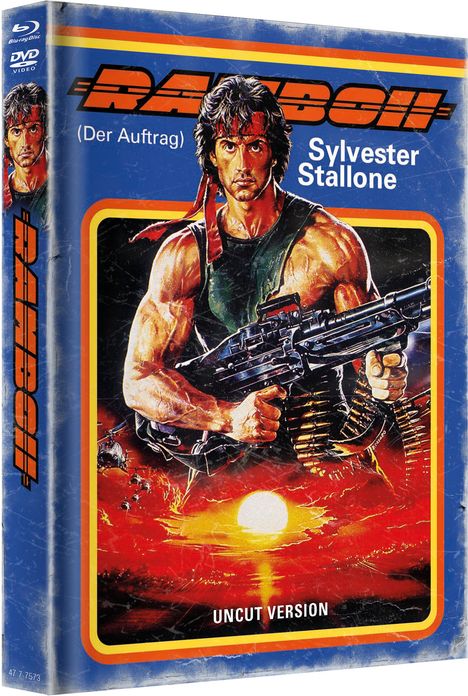 Rambo II - Der Auftrag (Blu-ray &amp; DVD im Mediabook), 1 Blu-ray Disc und 1 DVD