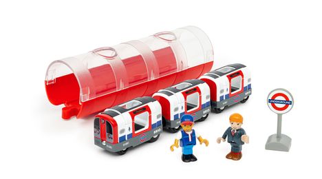BRIO World - 36085 Trains of the World Londoner U-Bahn mit Licht und Sound | Spielzeugzug mit Licht &amp; Sound für Kinder ab 3 Jahren, Spiele