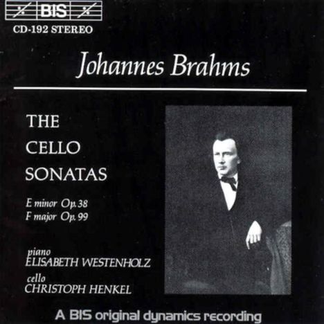 Johannes Brahms (1833-1897): Cellosonaten Nr.1 &amp; 2, CD