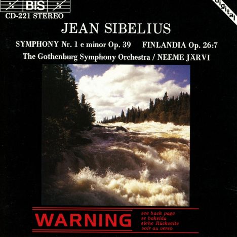 Jean Sibelius (1865-1957): Symphonie Nr.1, CD