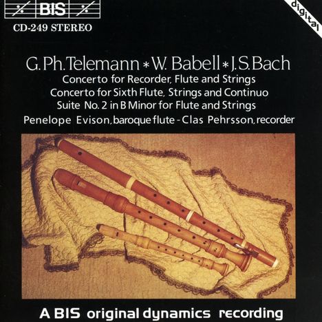 William Babell (1690-1723): Flötenkonzert op.3,3, CD