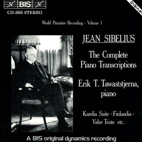 Jean Sibelius (1865-1957): Klaviertranskriptionen Vol.1, CD