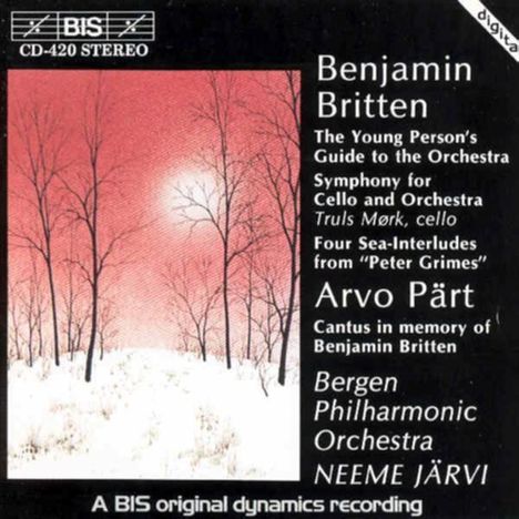 Benjamin Britten (1913-1976): The Young Persons Guide to the Orchestra, CD