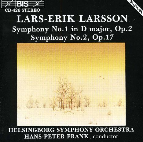 Lars-Erik Larsson (1908-1986): Symphonien Nr.1 &amp; 2, CD