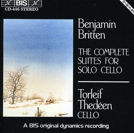 Benjamin Britten (1913-1976): Suiten für Cello solo Nr.1-3 (opp.72,80,87), CD