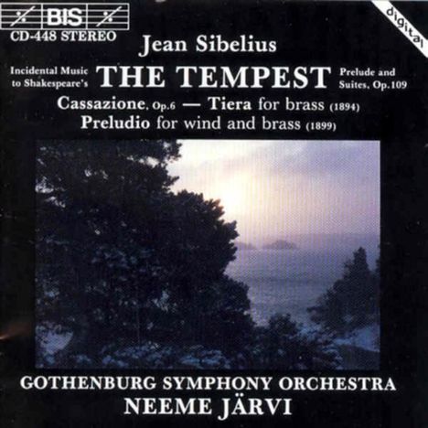 Jean Sibelius (1865-1957): The Tempest op.109, CD