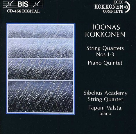 Joonas Kokkonen (1921-1996): Streichquartette Nr.1-3, CD