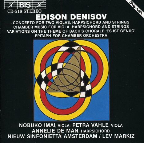 Edison Denisov (1929-1996): Konzert f.2 Violas,Cembalo &amp; Streichorch., CD