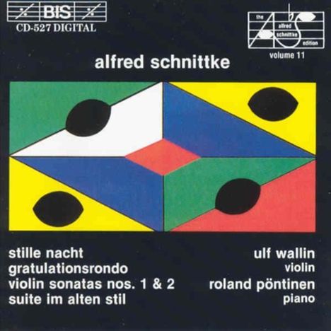 Alfred Schnittke (1934-1998): Sonaten für Violine &amp; Klavier Nr.1 &amp; 2, CD
