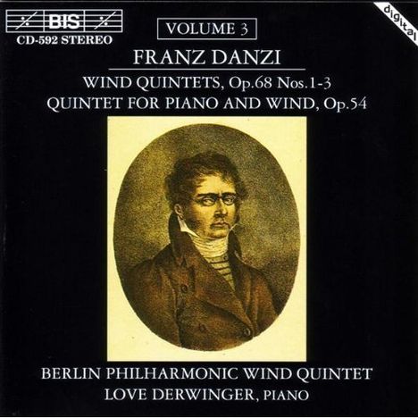 Franz Danzi (1763-1826): Bläserquintette op.68 Nr.1-3, CD