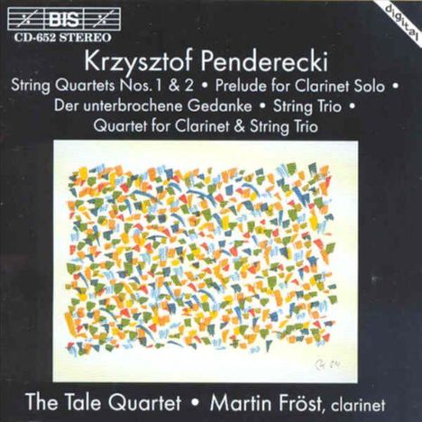 Krzysztof Penderecki (1933-2020): Streichquartette Nr.1 &amp; 2, CD