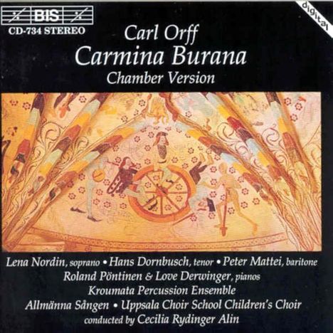 Carl Orff (1895-1982): Carmina Burana (Kammerversion), CD