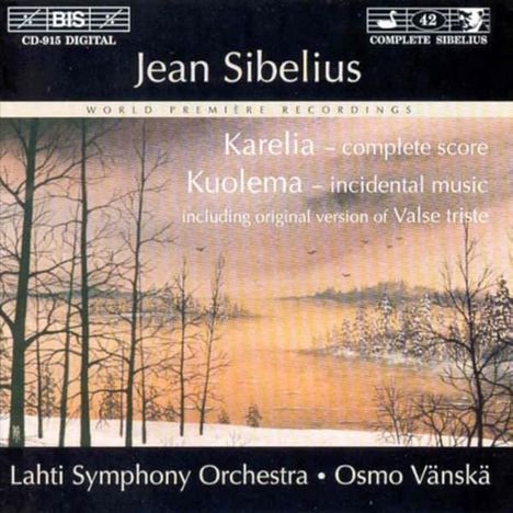 Jean Sibelius (1865-1957): Karelia-Musik (Vollständige Version), CD