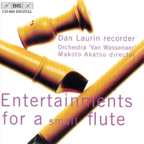 Dan Laurin - Entertainments for a Small Flute, CD