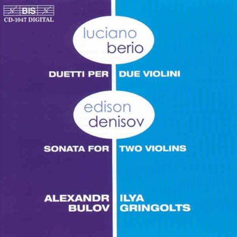 Luciano Berio (1925-2003): Duetti für 2 Violinen, CD