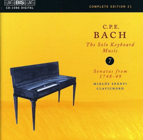Carl Philipp Emanuel Bach (1714-1788): Cembalosonaten Wq.62 Nr.8 & 10;Wq.65 Nr.22,23,25, CD