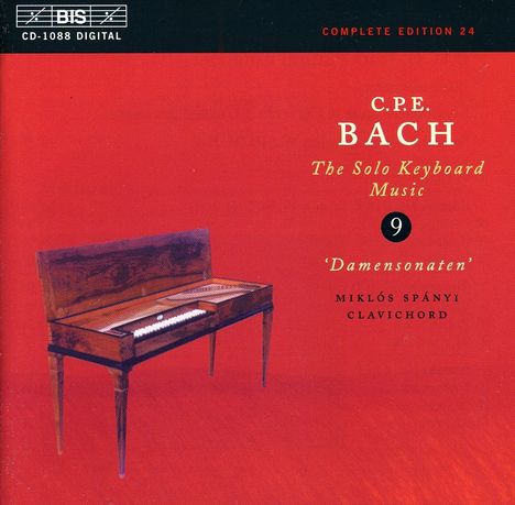 Carl Philipp Emanuel Bach (1714-1788): Cembalosonaten Wq.54 Nr.1-6, CD