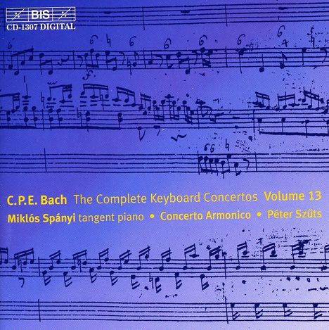 Carl Philipp Emanuel Bach (1714-1788): Sämtliche Cembalokonzerte Vol.13, CD