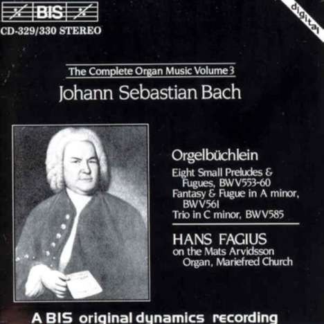 Johann Sebastian Bach (1685-1750): Sämtliche Orgelwerke Vol.3, 2 CDs