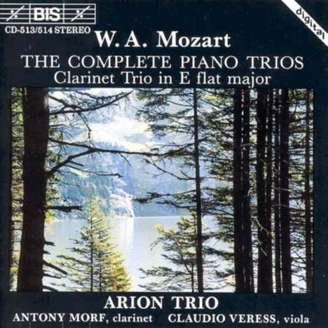 Wolfgang Amadeus Mozart (1756-1791): Klaviertrios Nr.1-5, 2 CDs
