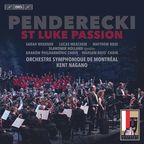 Krzysztof Penderecki (1933-2020): Lukas-Passion ("Passio et Mors Domini nostri Jesu Christi secundem Lucam"), Super Audio CD