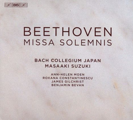 Ludwig van Beethoven (1770-1827): Missa Solemnis op.123, Super Audio CD