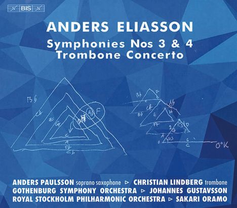 Anders Eliasson (1947-2013): Symphonien Nr.3 (für Saxophon &amp; Orchester) &amp; Nr.4, Super Audio CD