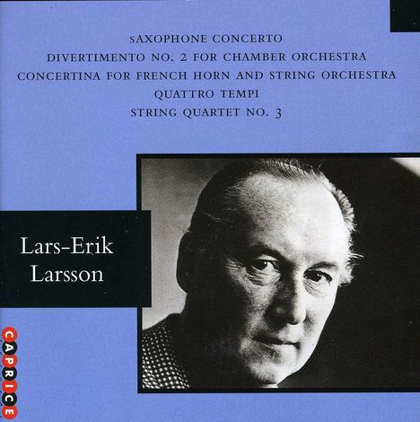 Lars-Erik Larsson (1908-1986): Saxophonkonzert op.14, CD