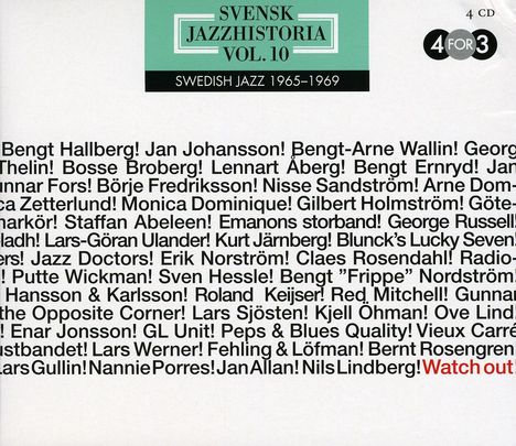 Swedish Jazz History Vol. 10, 4 CDs