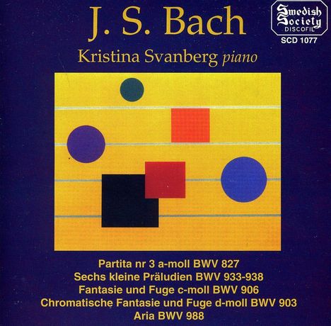 Johann Sebastian Bach (1685-1750): Chromatische Fantasie & Fuge BWV 903, CD
