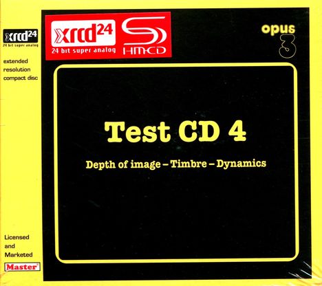 Test CD 4 - Depth Of Image/Timbre/Dynamics (SHM-XRCD), XRCD
