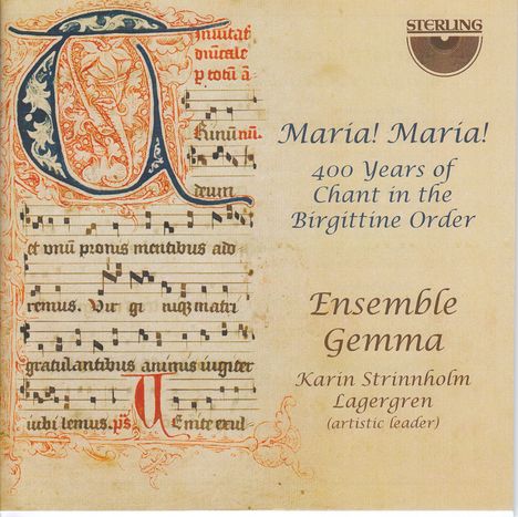 Ensemble Gemma - Maria! Maria!, CD