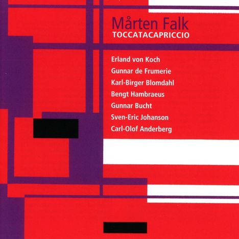 Marten Falk - Toccatacapriccio, CD