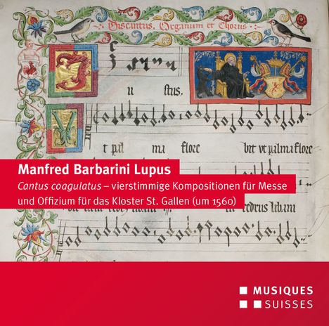 Manfred Barbarini Lupus (um 1560): Cantus coagulatus, CD