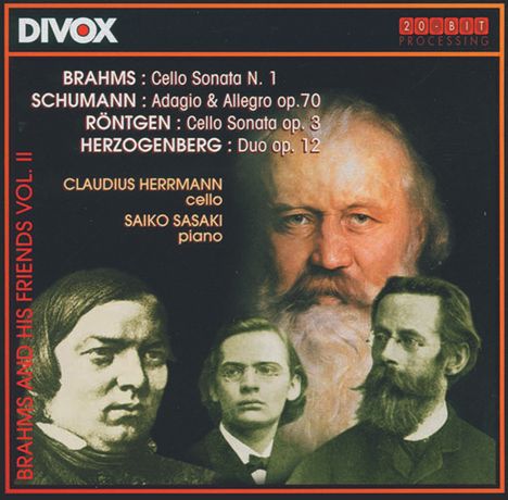 Julius Röntgen (1855-1932): Cellosonate op.3, CD