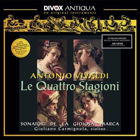 Antonio Vivaldi (1678-1741): Concerti op.8 Nr.1-4 "4 Jahreszeiten" (180g), LP