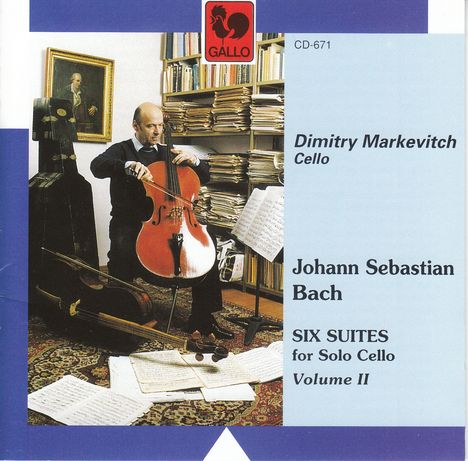 Johann Sebastian Bach (1685-1750): Cellosuiten Vol.2, CD