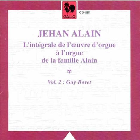 Jehan Alain (1911-1940): Orgelwerke Vol.2, CD