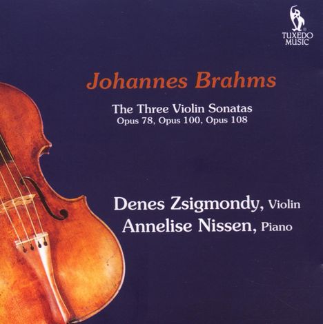 Johannes Brahms (1833-1897): Sonaten für Violine &amp; Klavier Nr.1-3, CD